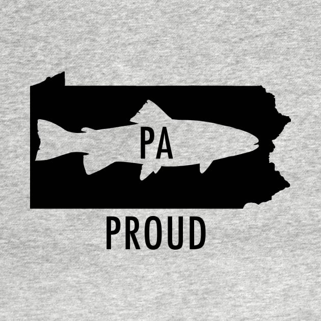 PA Proud Trout Tee by SimplyDesigned